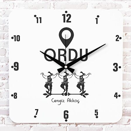 Ordulu’ya Hediye Ahşap Saat 33cm KA01-1665