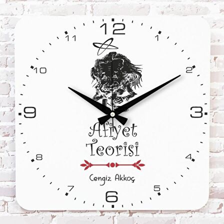 Kişiye Özel Afiyet Teorisi Hediye Ahşap Saat 33cm KA01-1708