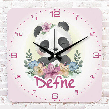 Kişiye Özel Çocuk Odası Hediyesi Ahşap Saat 33cm KA01-1881