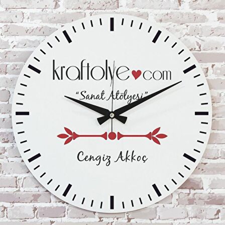 Kurumsal & Toptan Firmalara Hediye Ahşap Saat 33cm  KA02-1005