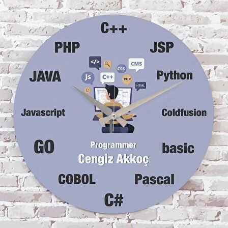 Codera Hediye Ahşap Saat 33cm  KA02-1112