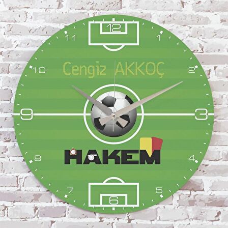Hakeme Hediye Ahşap Saat 33cm  KA02-1140