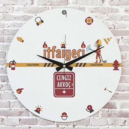 İftaiyeciye Hediye Ahşap Saat 33cm  KA02-1163