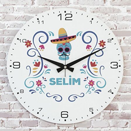 Sevgililer Günü Hediyesi Ahşap Saat 33cm  KA02-1344
