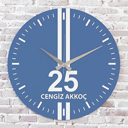 Mavi & Beyaz Erzurumlulara Hediye Saat 33cm  KA02-1571