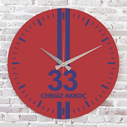 Kırmızı & Mavi Mersinlilere Hediye Saat 33cm  KA02-1579