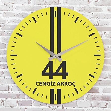 Sarı & Siyah Malatyalılara Hediye Saat 33cm  KA02-1595