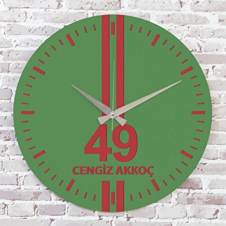 Yeşil & Kırmızı Muşlulara Hediye Saat 33cm  KA02-1600