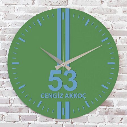 Yeşil & Mavi Rizelilere Hediye Saat 33cm  KA02-1604