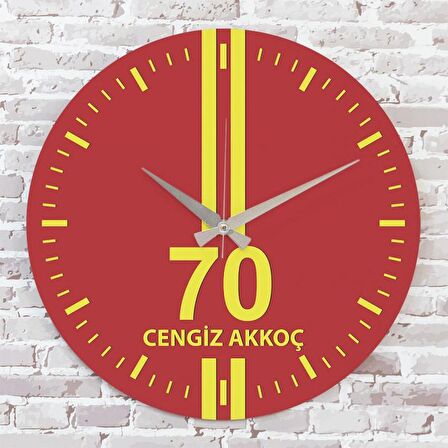Sarı & Kırmızı Karamanlılara Hediye Saat 33cm  KA02-1621