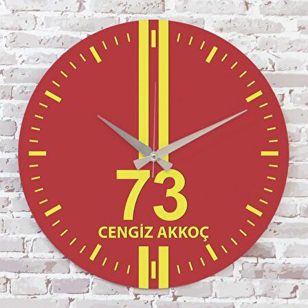 Sarı & Kırmızı Şırnaklılara Hediye Saat 33cm  KA02-1624