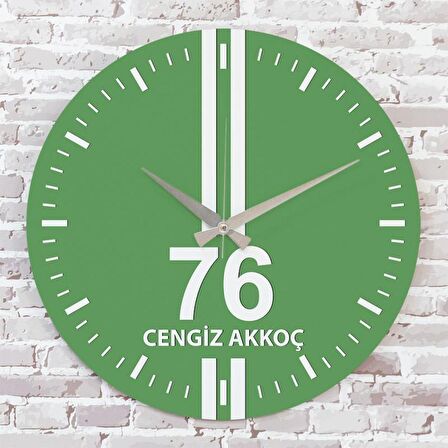 Yeşil & Beyaz Iğdırlılara Hediye Saat 33cm  KA02-1627