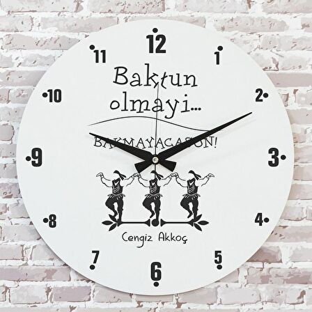 Karadenizliye Hediye Bakmayacasun Tasarımlı Saat 33cm  KA02-1638