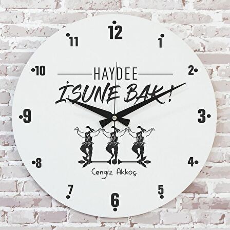 Karadenizliye Hediye İşune Bak Tasarımlı Saat 33cm  KA02-1661