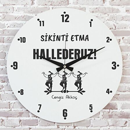 Karadenizliye Hediye Sikinti Etma Tasarımlı Saat 33cm  KA02-1669