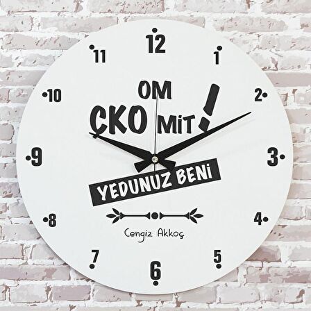 Karadenizliye Hediye Yedunuz Beni Tasarımlı Saat 33cm  KA02-1673