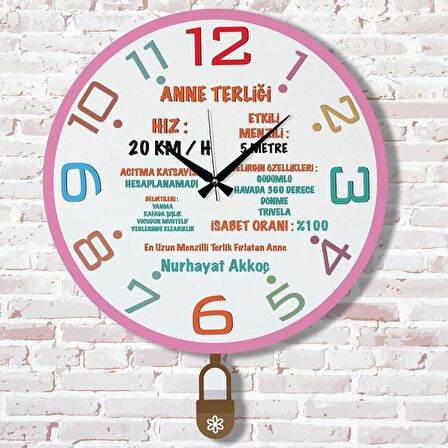 Anneler Günü Hediyesi Sallanan Sarkaçlı Saat KA07-1017