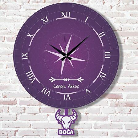 Boğa Burcuna Hediye Sallanan Sarkaçlı Saat KA07-1065