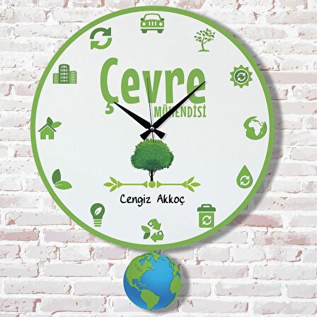 Çevre Mühendisine Hediye Sallanan Sarkaçlı Saat KA07-1072