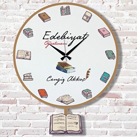 Edebiyat Öğretmenine Hediye Sallanan Sarkaçlı Saat KA07-1104
