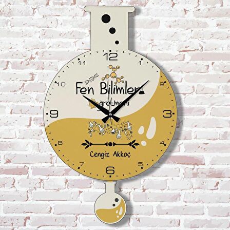 Fen Bilimleri Öğretmenine Hediye Sallanan Sarkaçlı Saat KA07-1124