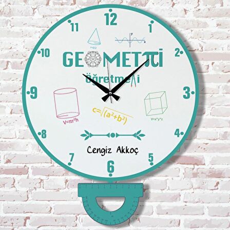 Geometri Öğretmenine Hediye Sallanan Sarkaçlı Saat KA07-1141