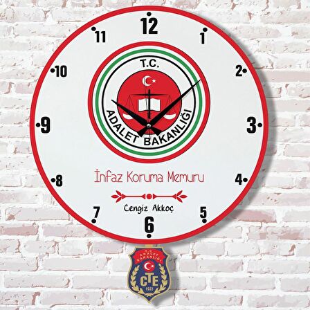 İnfaz Koruma Memuruna Hediye Sallanan Sarkaçlı Saat KA07-1176