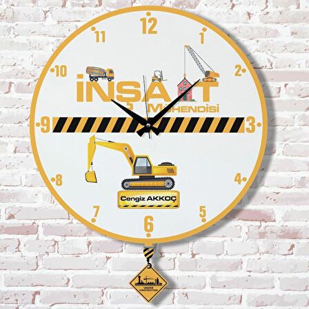 İnşaat Mühendisine Hediye Sallanan Sarkaçlı Saat KA07-1184