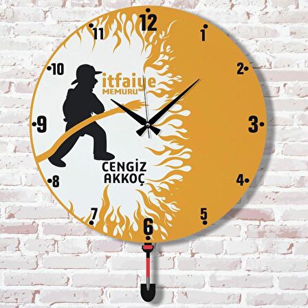 İtfaiyeciye Hediye Sallanan Sarkaçlı Saat KA07-1191