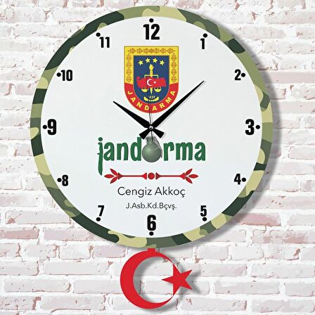 Jandarma Astsubaya Hediye Sallanan Sarkaçlı Saat KA07-1195
