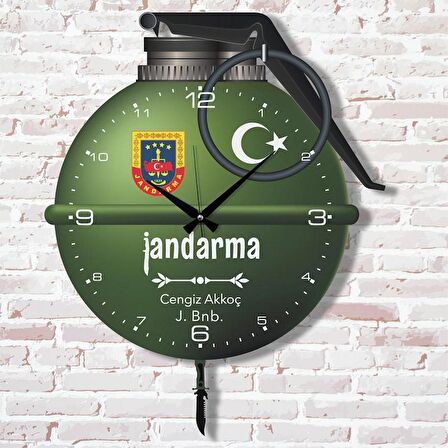 Jandarma Subaya Hediye Sallanan Sarkaçlı Saat KA07-1197