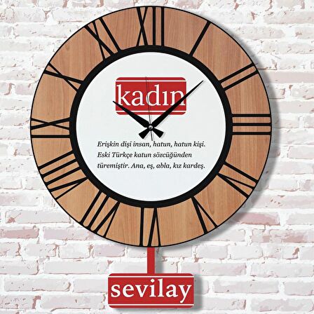 Kadınlar Günü Hediyesi Sallanan Sarkaçlı Saat KA07-1205