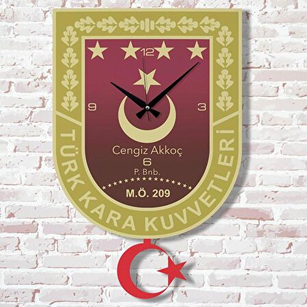 Karacı Subaya Hediye Sallanan Sarkaçlı Saat KA07-1211
