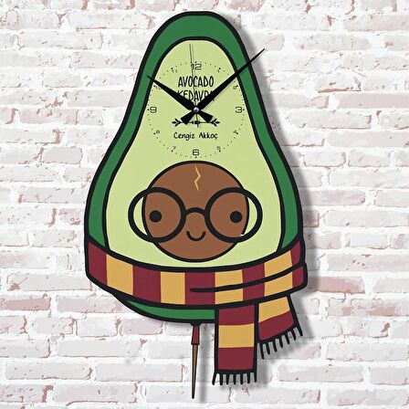 Kişiye Özel Avocado Kedavra Hediye Sallanan Sarkaçlı Saat KA07-1308