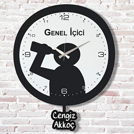 Kişiye Özel Genel İçici Hediye Sallanan Sarkaçlı Saat KA07-1477