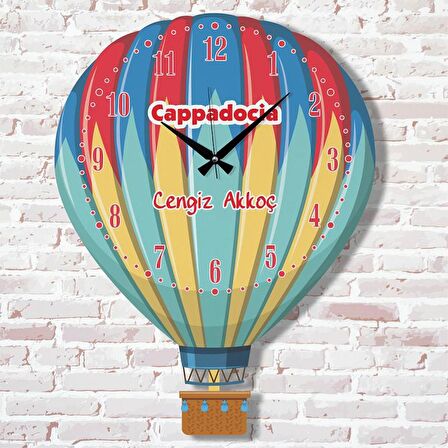 Kişiye Özel Kapadokya Balon Tasarımlı Hediye Sallanan Sarkaçlı Saat KA07-1524