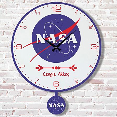 Kişiye Özel Nasa Hediye Sallanan Sarkaçlı Saat KA07-1576