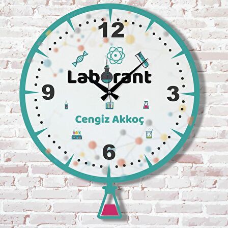 Laboranta Hediye Sallanan Sarkaçlı Saat KA07-1688