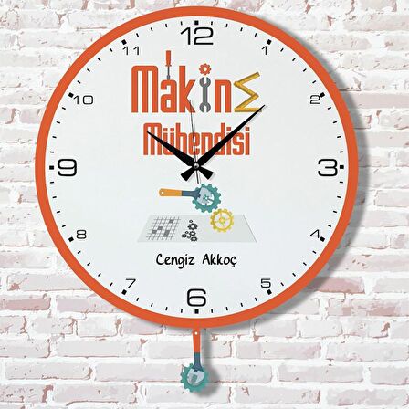 Makina Mühendisine Hediye Sallanan Sarkaçlı Saat KA07-1697