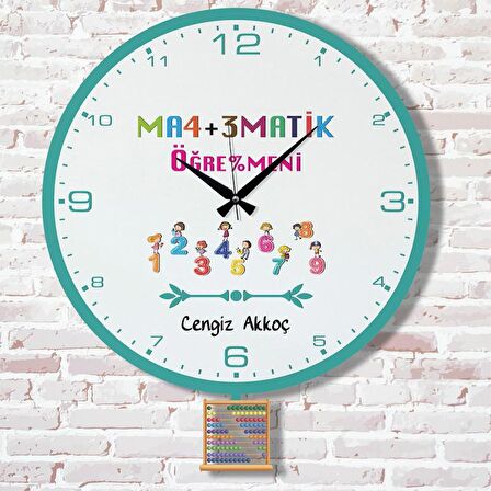 Matematik Öğretmenine Hediye Sallanan Sarkaçlı Saat KA07-1701