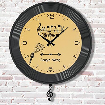 Müzik Öğretmenine Hediye Sallanan Sarkaçlı Saat KA07-1726
