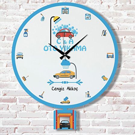 Oto Yıkamacıya Hediye Sallanan Sarkaçlı Saat KA07-1737