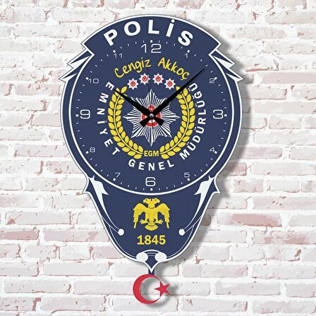 Polise Hediye Sallanan Sarkaçlı Saat KA07-1753