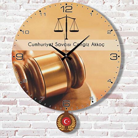 Savcıya Hediye Sallanan Sarkaçlı Saat KA07-1772