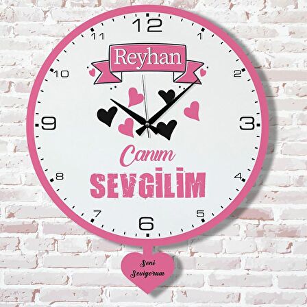 Sevgililer Günü Hediyesi Sallanan Sarkaçlı Saat KA07-1800