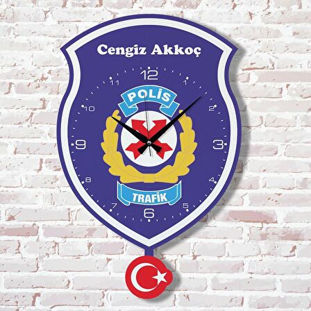 Trafik Polisine Hediye Sallanan Sarkaçlı Saat KA07-1839