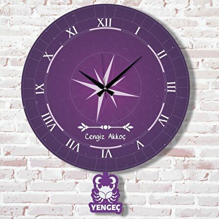 Yengeç Burcuna Hediye Sallanan Sarkaçlı Saat KA07-1853