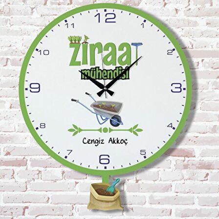 Ziraat Mühendisine Hediye Sallanan Sarkaçlı Saat KA07-1859