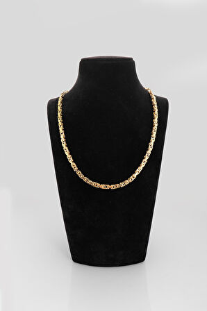 5mm X 55cm Çelik Gold Kral Zincir Kolye