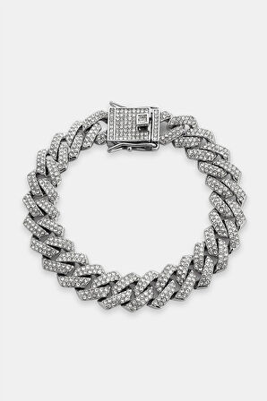 12mm Iced Out Cuban Chain Erkek Bileklik